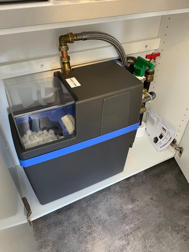 Färdig installation av avhärdningsanläggning